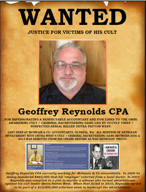 Geoffrey Reynolds CPA, McSwain & Company, Devra Patton West, Rishi Devra,